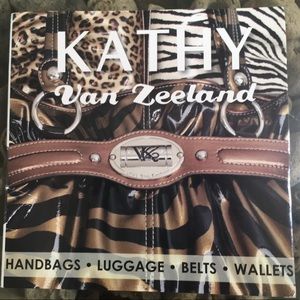 KATHY VAN ZEELAND animal print bags.